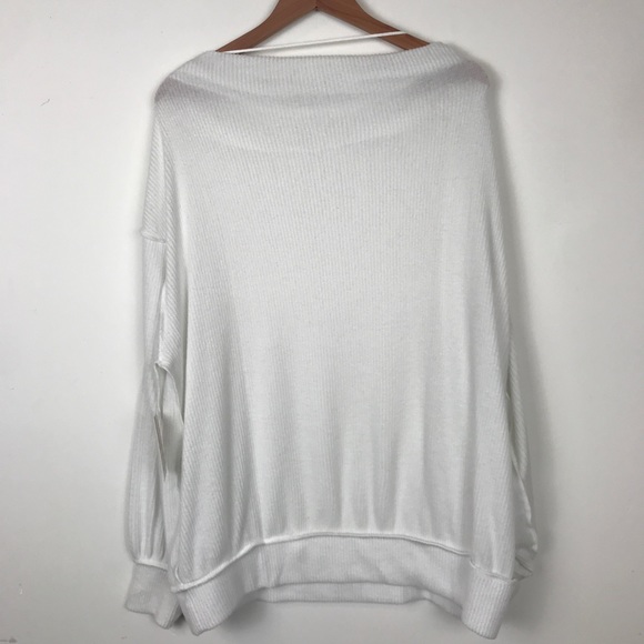 Free People Main Squeeze Hacci Top in Ivory - Picture 6 of 8